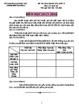 Đề thi học sinh giỏi môn Lịch sử Lớp 9 - Năm học 2015-2016 - Sở GD & ĐT Thành phố Đà Nẵng (Có đáp án)
